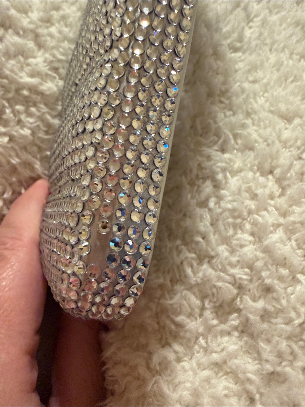 iPhone Rhinestone Bling Case - Silver - Picture 6 of 9